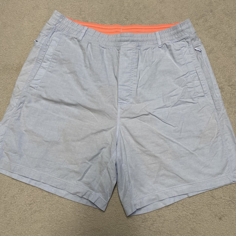 Birddogs Shorts Mens XL Light Blue Lined Cotton Drawstring Boomstick 7"